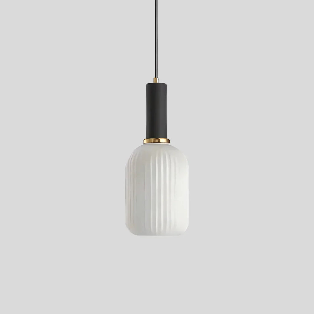 Nordic Vintage Glass Striped Pendeant Light - Orntli