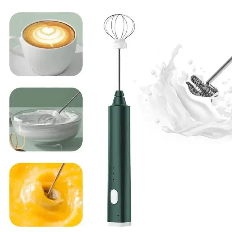 NovaMix Mini Cordless Hand Mixer Rechargeable For Coffee Lovers And Home Cooks