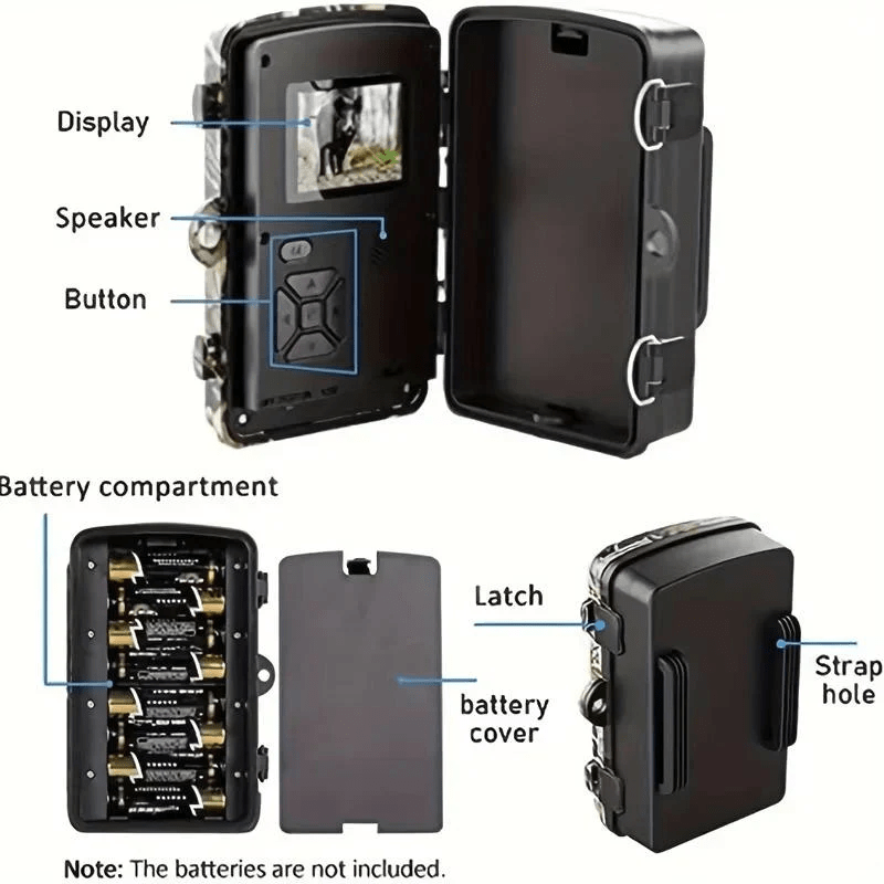 מצלמת שבילים WildWatch 12MP עם וידאו HD 1080P וראיית לילה