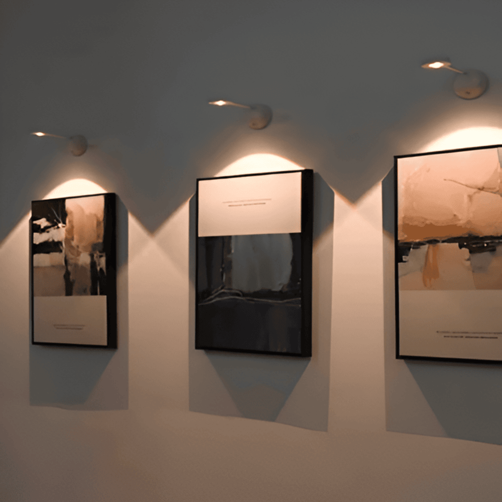 Cordless LED Wall Light With Motion Sensor Minimalist One-Light Design