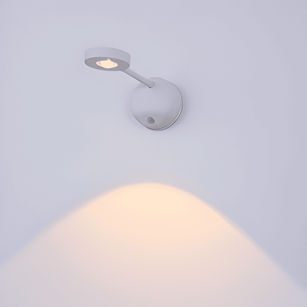 Cordless LED Wall Light With Motion Sensor Minimalist One-Light Design