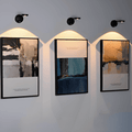 Cordless LED Wall Light With Motion Sensor Minimalist One-Light Design
