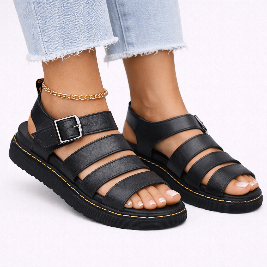 Sandali da donna con zeppa alta per un look casual quotidiano