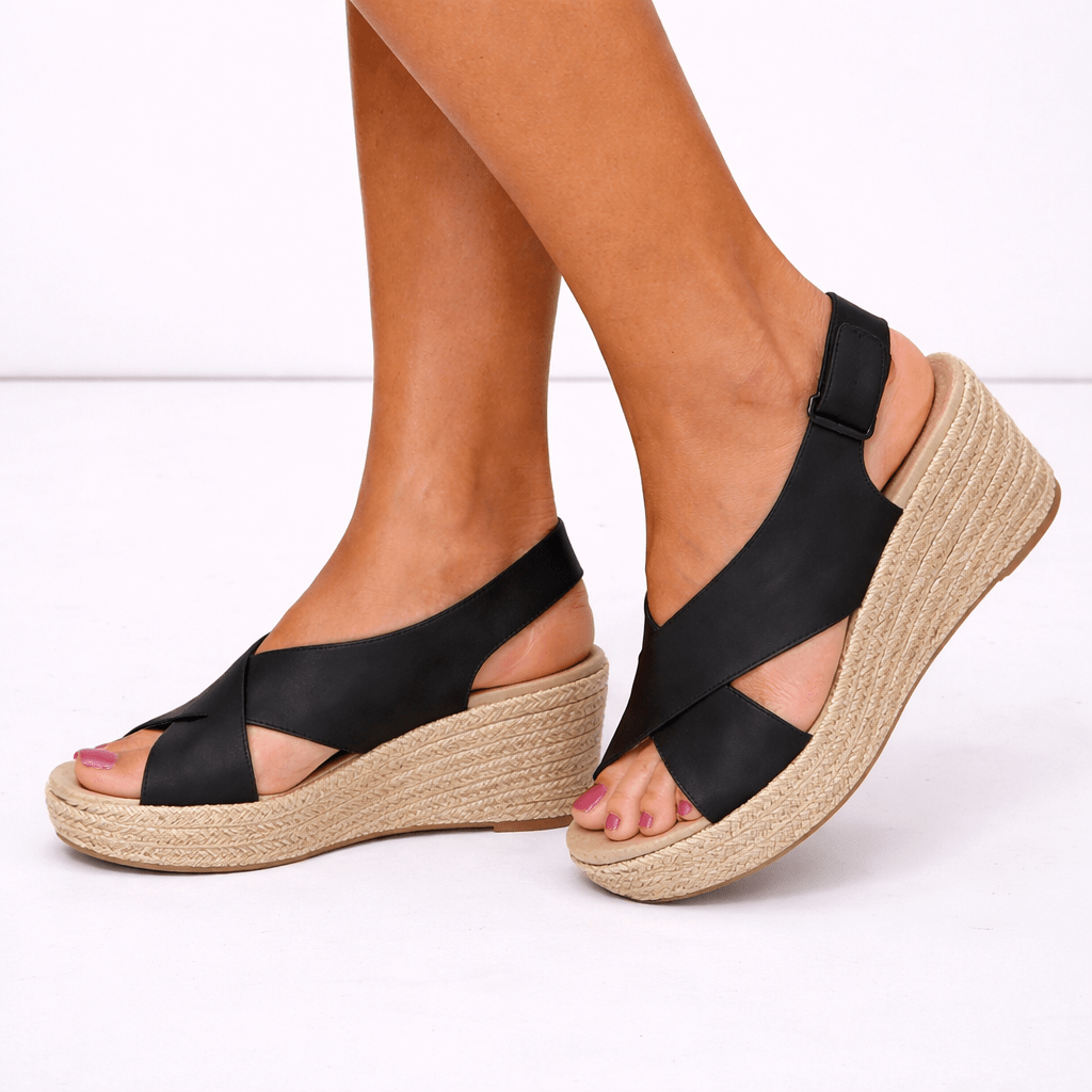 Dámské ortopedické sandály s espadrilovým stylem pro pohodlí