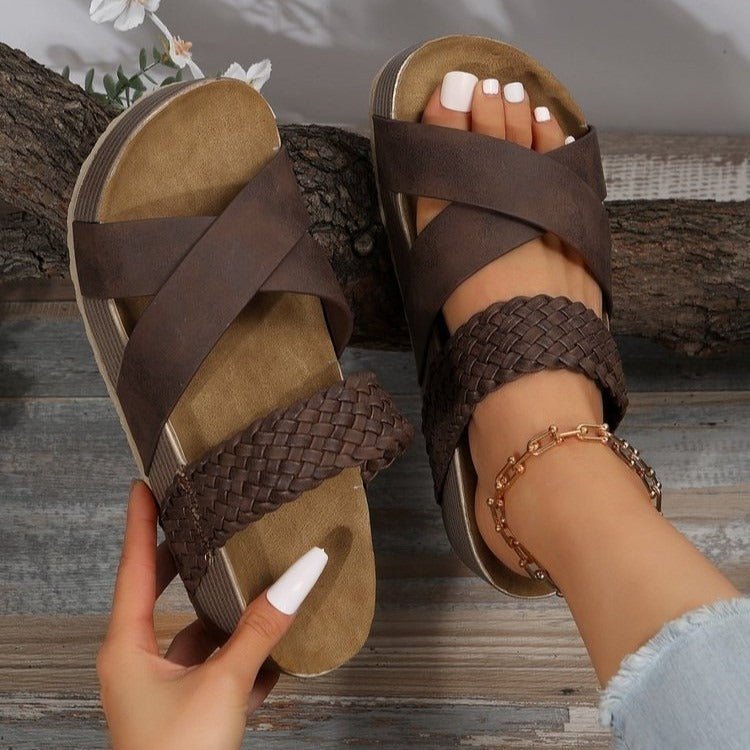 Damen Langlebige Plateausandalen für täglichen Komfort, verschiedene Größen