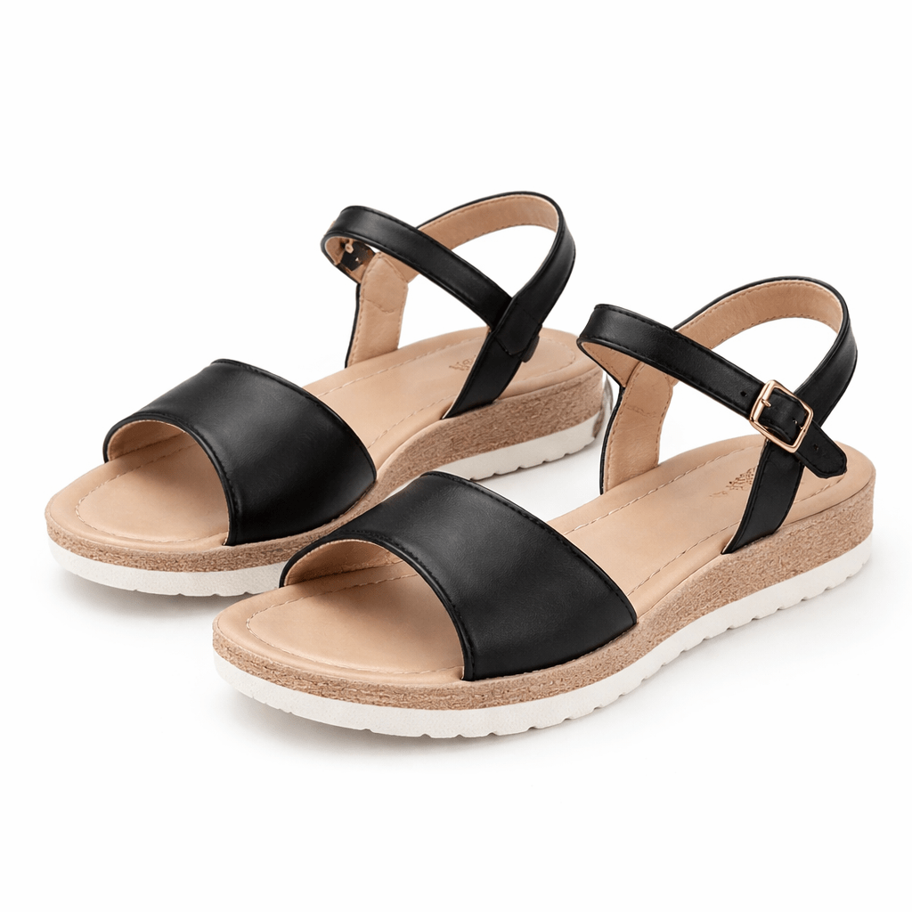 Wedge Sandals With Cushioned Straps For Women, Summer Footwear