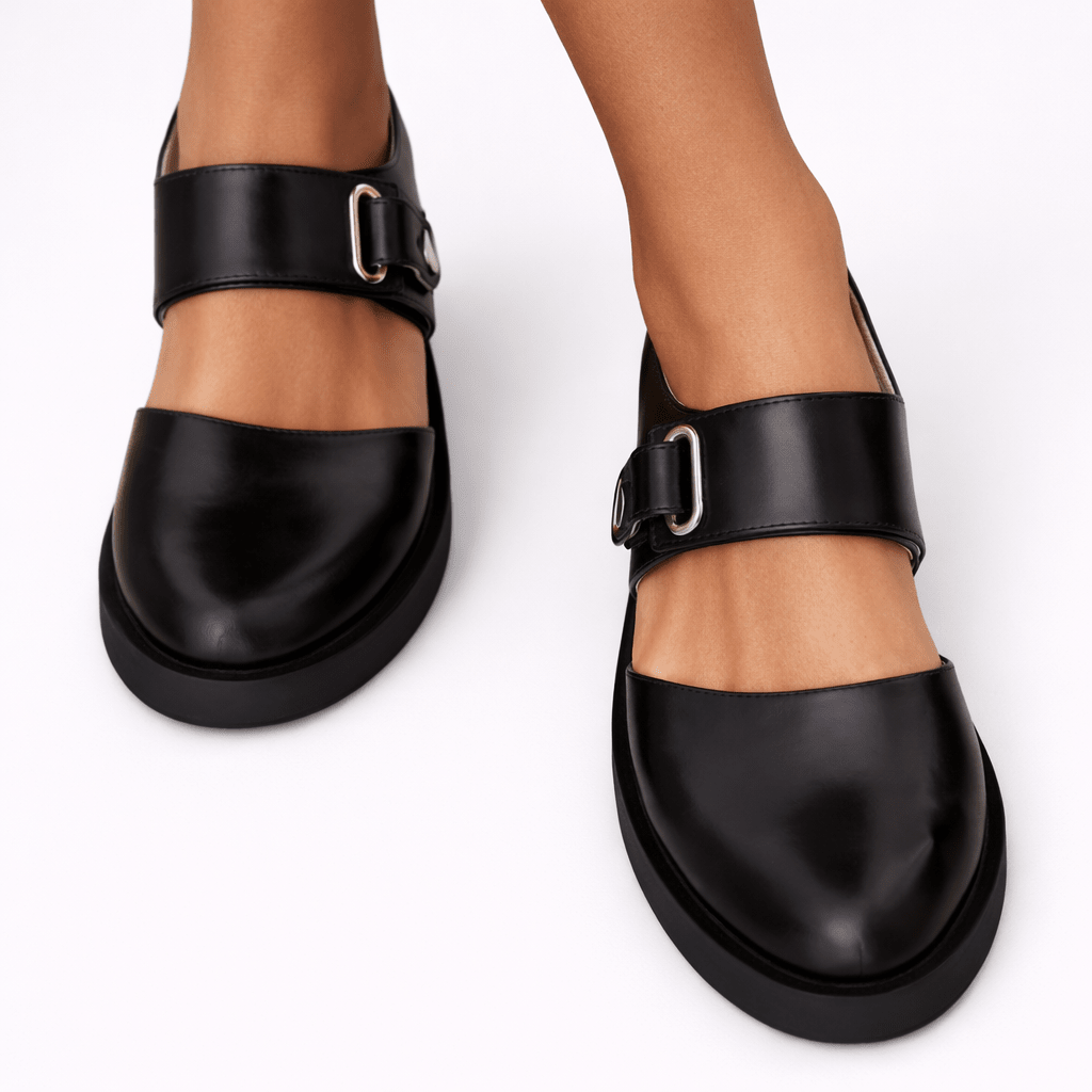 Damskie baleriny w stylu Mary Jane, nowoczesny design, dostępne rozmiary