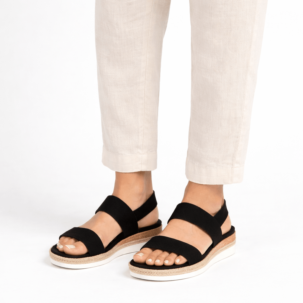 Damen Plateau-Sandalen mit Größenoptionen und verstellbaren Riemen