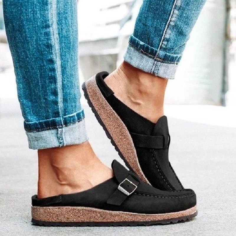 Women's Orthopedic Slip-On Footwear With Comfortable Fabric