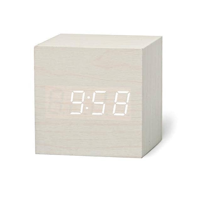 Personlig Træ Digital LED Vækkeur – Stilfuldt Hjemmedekorations Tilbehør med USB/Batteridrift