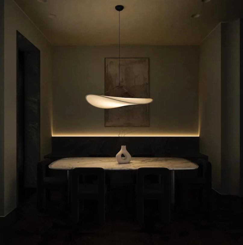 Lampa wisząca SoraHaze w stylu Japandi z kojącym światłem
