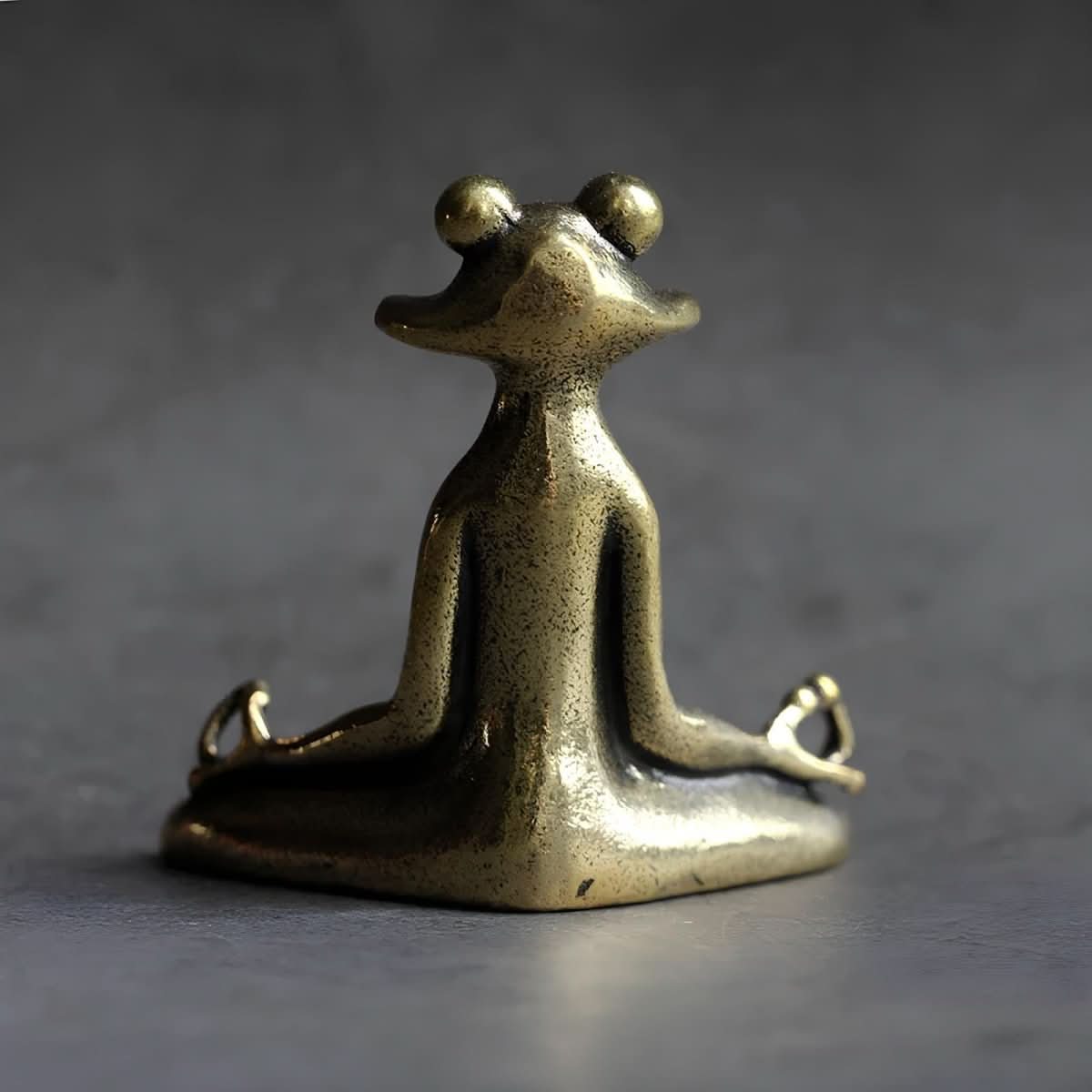 ZenHaven Meditation Frog Brass Incense Holder for Mindfulness Seekers