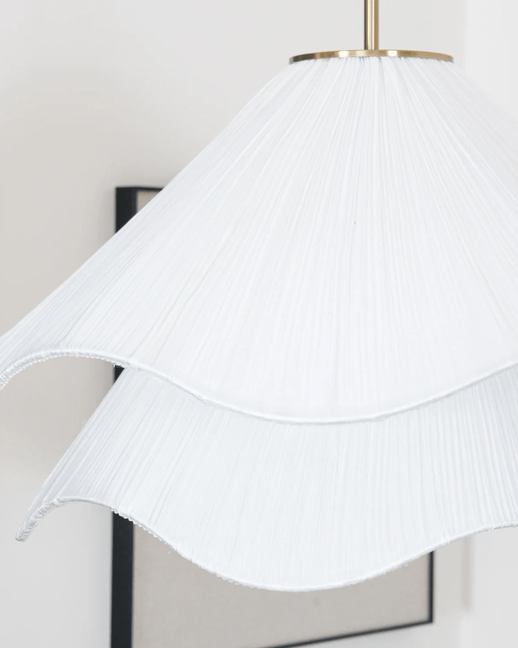 Florenza | Pendelleuchte aus Blütenstoff 30 cm Warmweiß 3000K