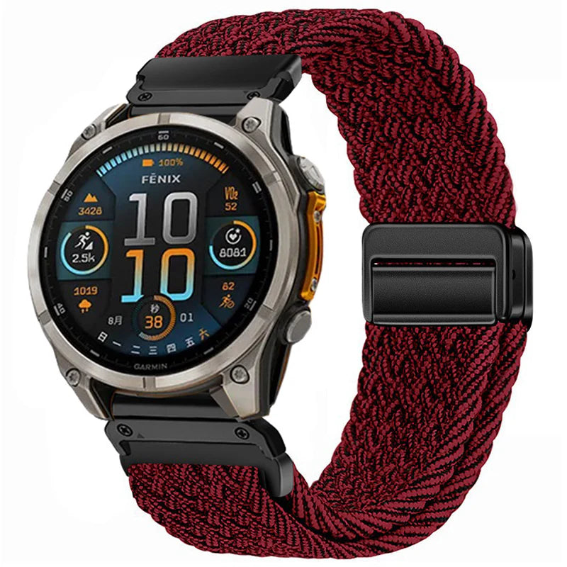 Nylonový řemínek Garmin QuickFit s magnetickou sponou, prémiově nastavitelný fit