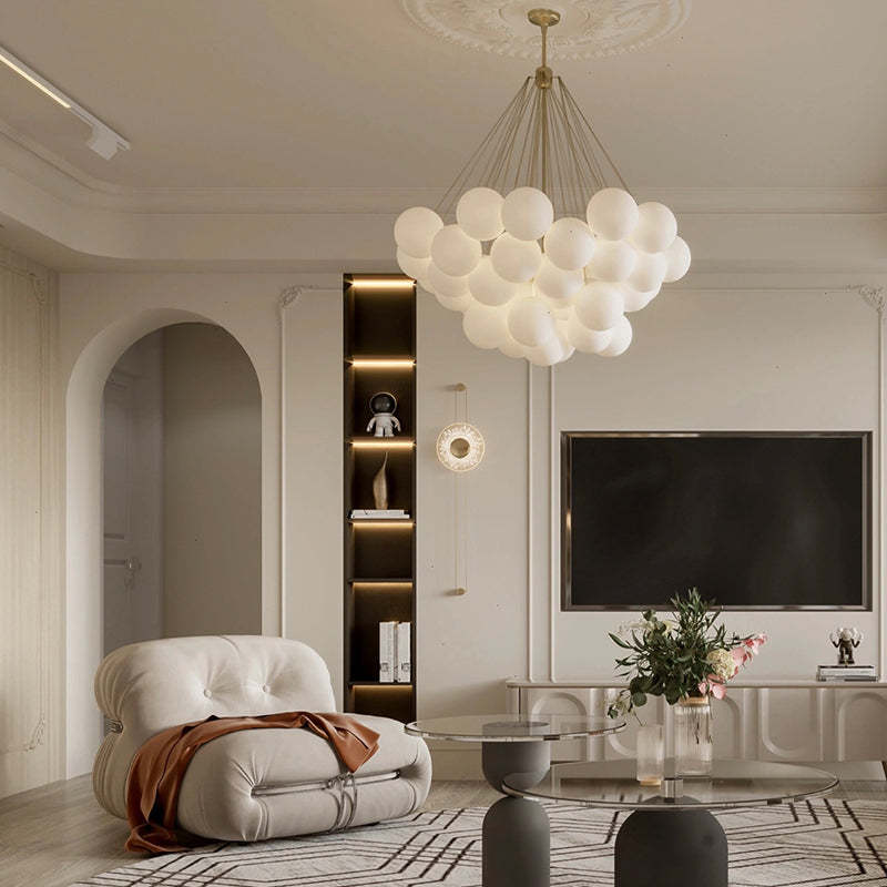 Aurea Designer Pendant Lamp in Metal and Glass for Modern Rooms
