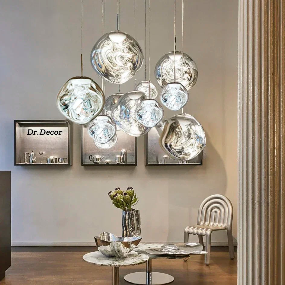 Nordic glass pendant lights