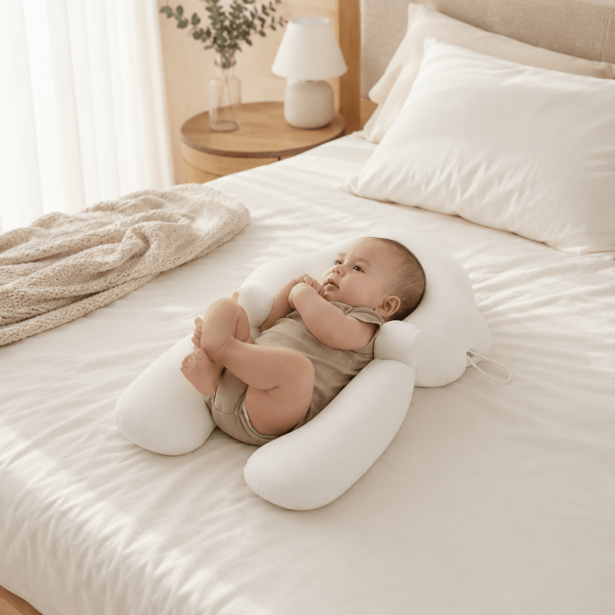 Polštář BABYKOMFORT s ergonomickou podporou a prodyšnou paměťovou pěnou