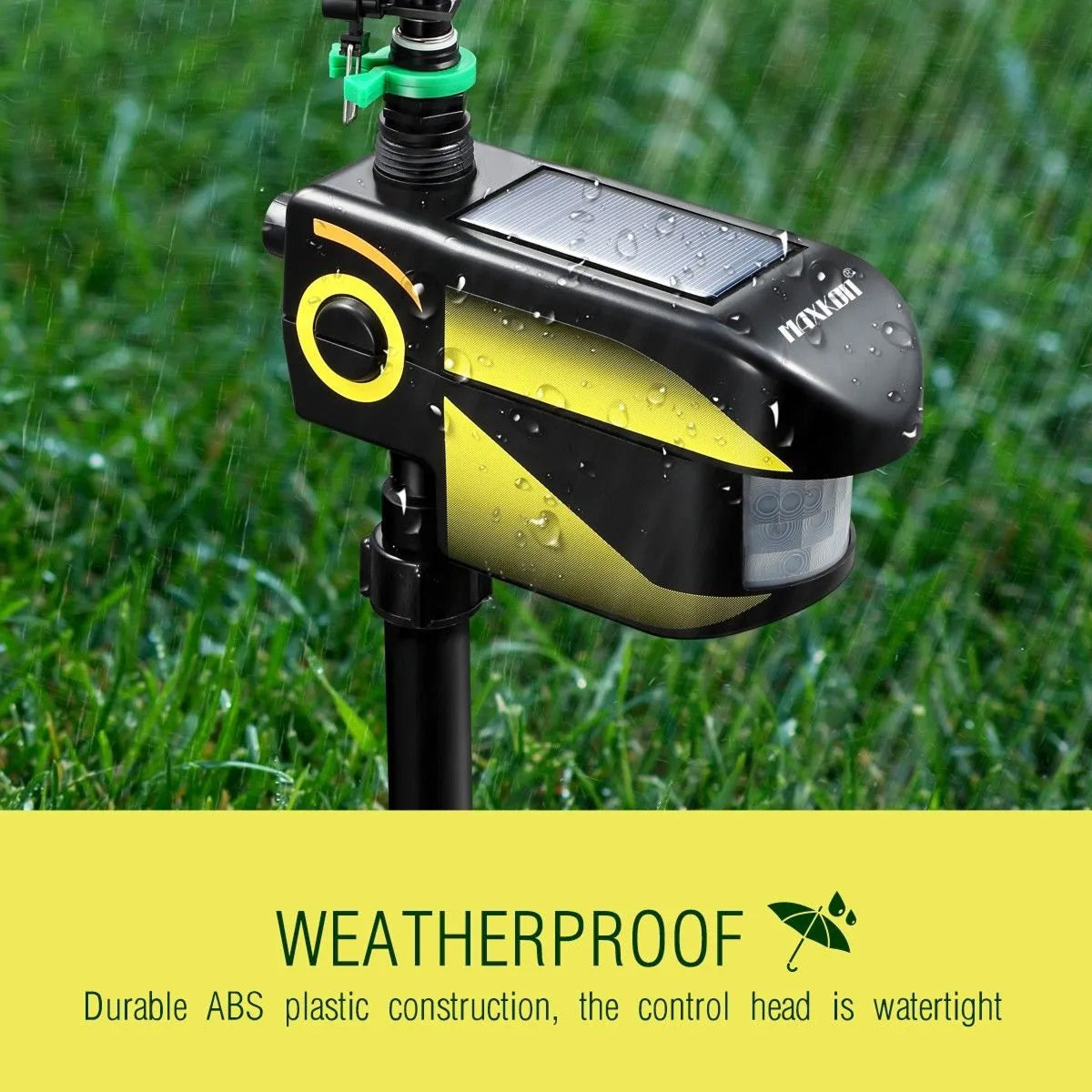 Solar Powered Motion Activated Animal Deterrent Sprinkler