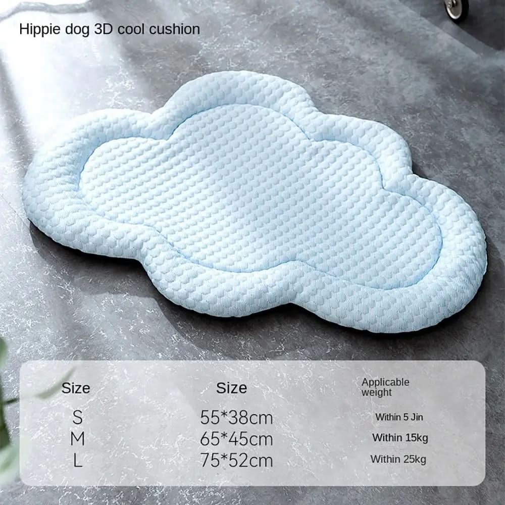 AeroNest Cooling Pet Mat Cloud Shape for Summer Comfort