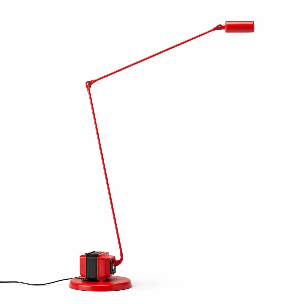 Slank Metall LED Gulvlampe Med Leddet Arm For Lesing