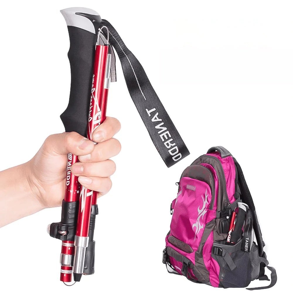 TrailGrip Pro Adjustable Trekking Poles with Ergonomic Grip