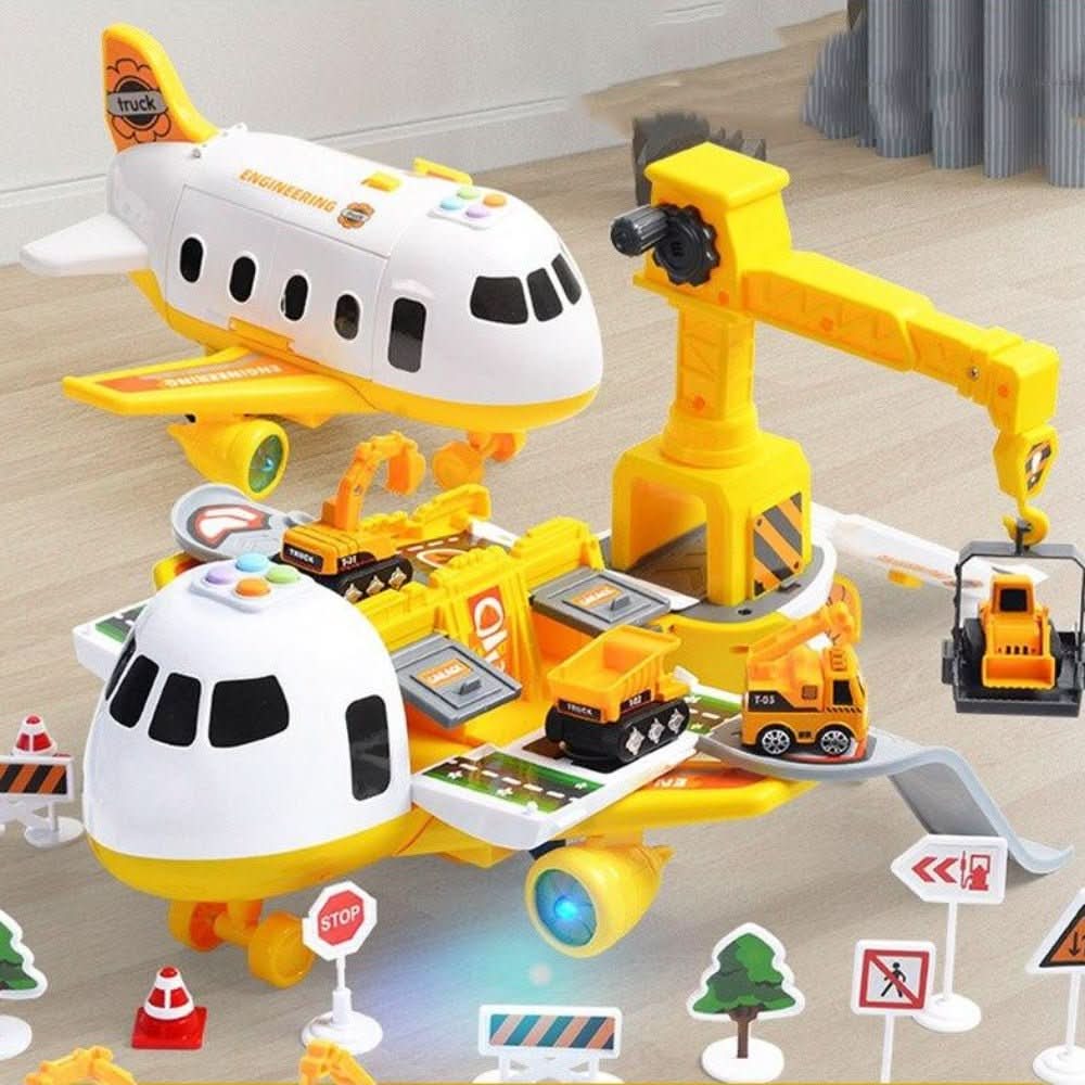Abenteuer Flugzeug- und Fahrzeugset für fantasievolles Spielen