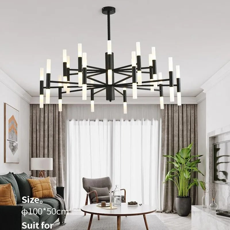 AstraGrid Nova Matrix LED Lysekrone for moderne interiør