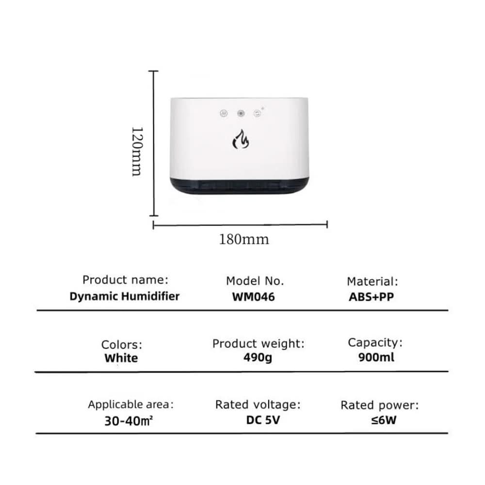 Airmist Pro Ultrasonic Humidifier With LED Light And Six Nozzles