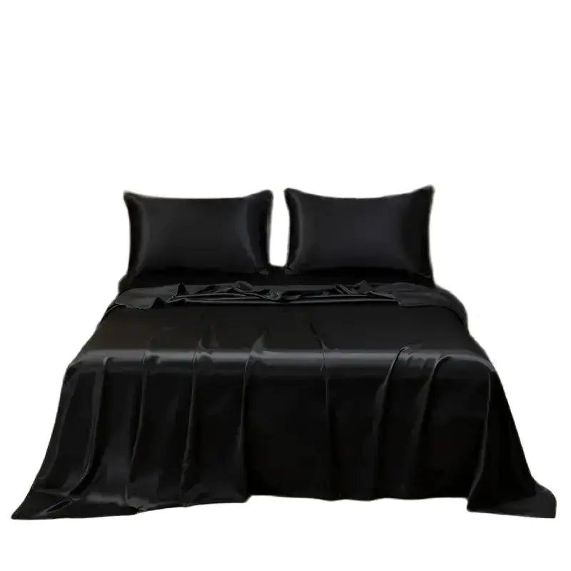 AIRSATIN Lightweight Satin Sheet Set For Cooling Sleep With Soft Pillowcases