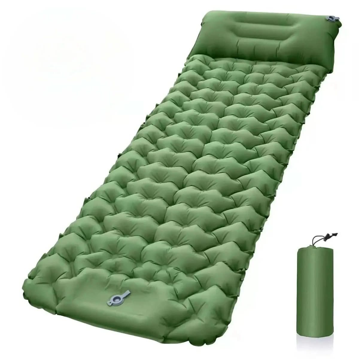 AirTrek Mat Inflatable Camping Mattress With Foot Pump And Pillow