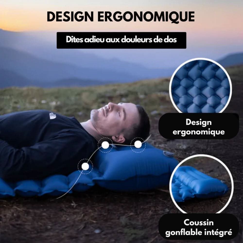 AirTrek Mat Inflatable Camping Mattress With Foot Pump And Pillow