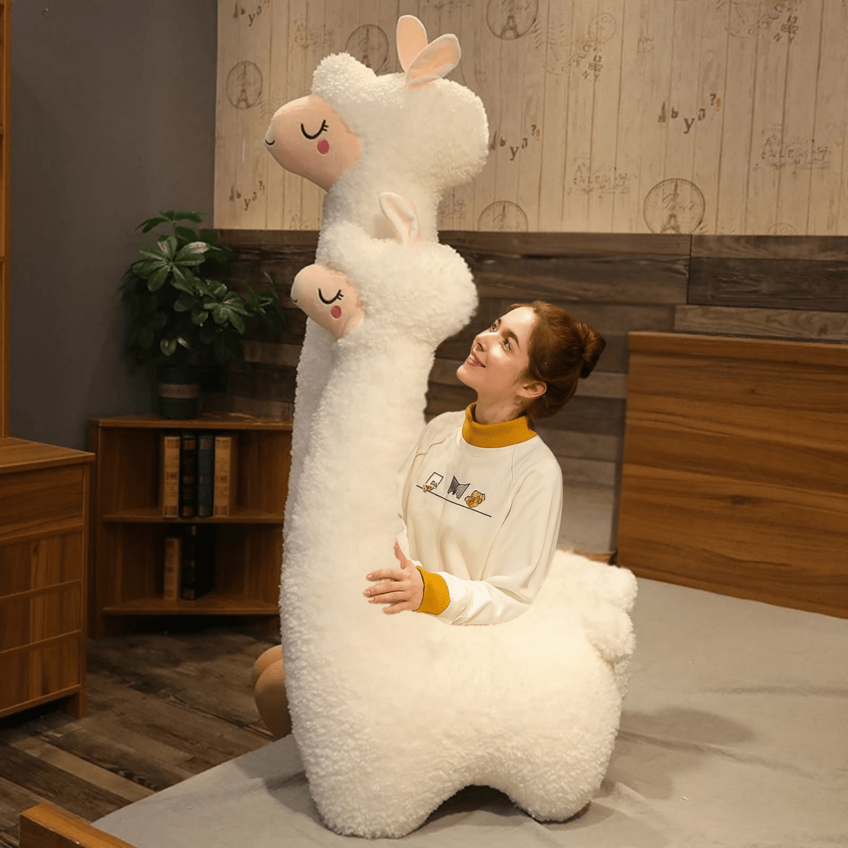 Figura di alpaca in peluche ALPACARESS per decorazione della casa