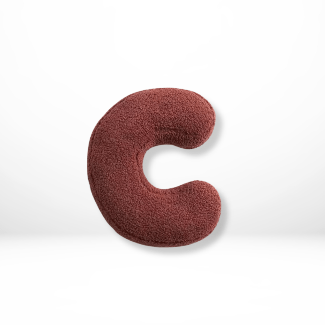 ALPHORA Velvet Alphabet Cushion pro vlastní domácí dekoraci