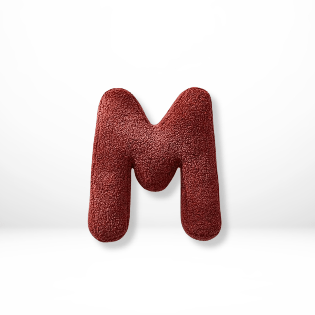 ALPHORA Velvet Alphabet Cushion pro vlastní domácí dekoraci