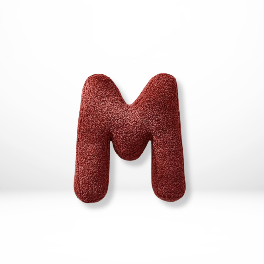 ALPHORA Velvet Alphabet Cushion pro vlastní domácí dekoraci