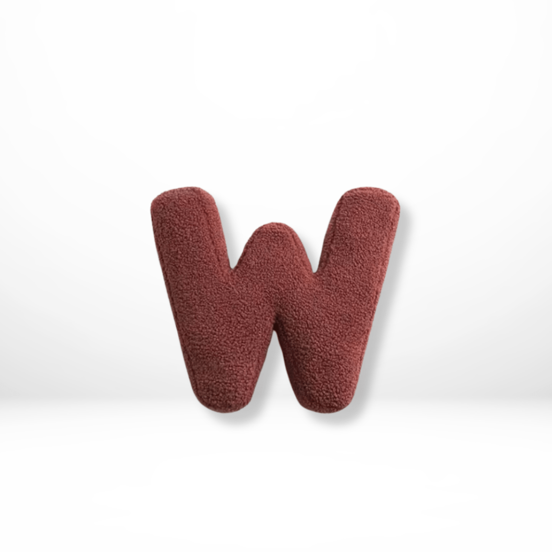 ALPHORA Velvet Alphabet Cushion pro vlastní domácí dekoraci