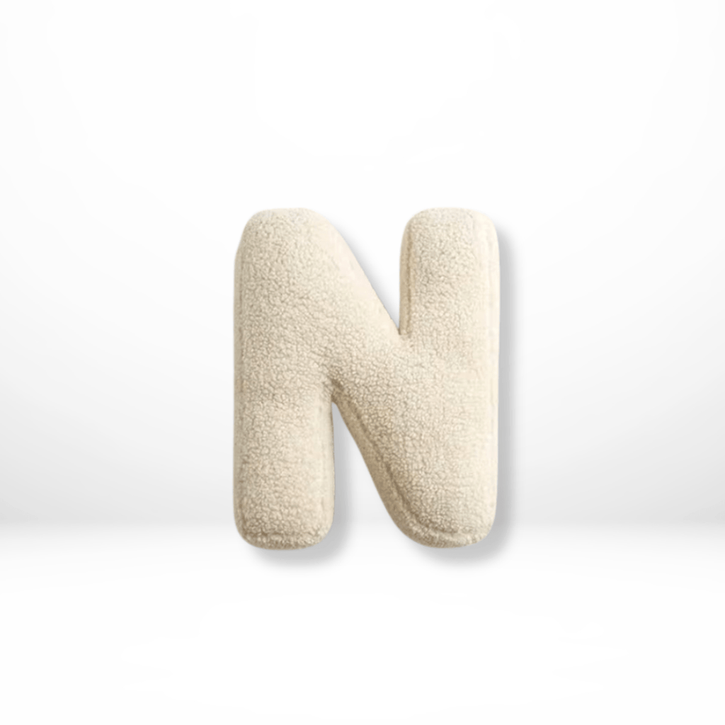ALPHORA Velvet Alphabet Cushion pro vlastní domácí dekoraci