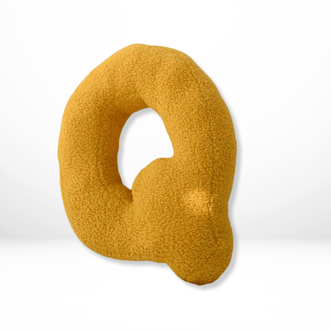 ALPHORA Velvet Alphabet Cushion pro vlastní domácí dekoraci