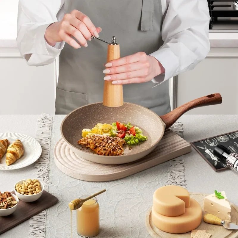 Padella antiaderente ALUGRAN con rivestimento in granito, padella in alluminio resistente