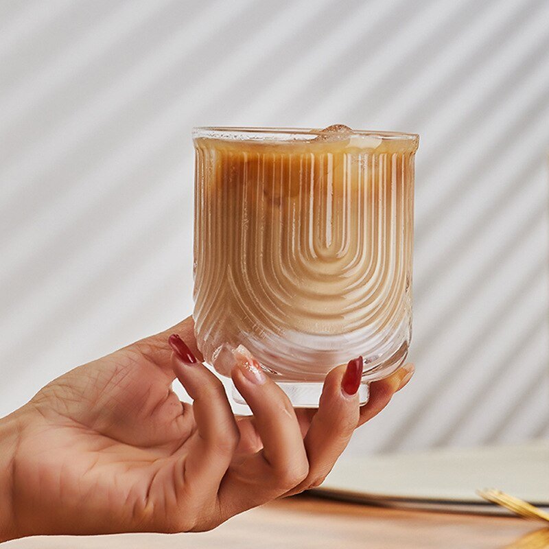 Amerikanisches Eiskaffee-Glas
