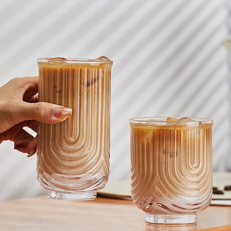 Amerikanisches Eiskaffee-Glas