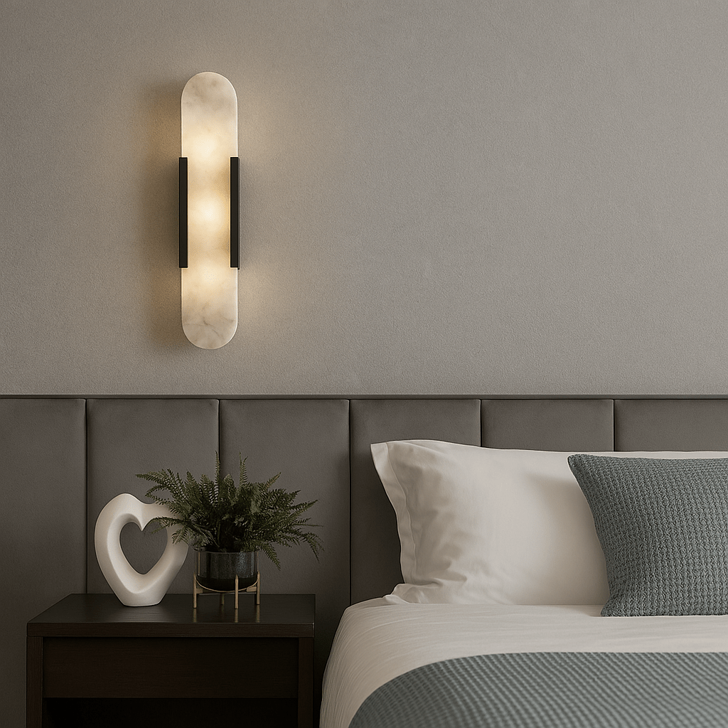 Brass and Marble Wall Sconce for Modern Interiors Edition