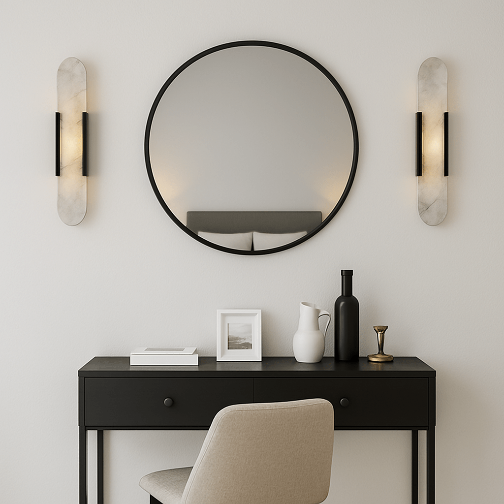 Brass and Marble Wall Sconce for Modern Interiors Edition