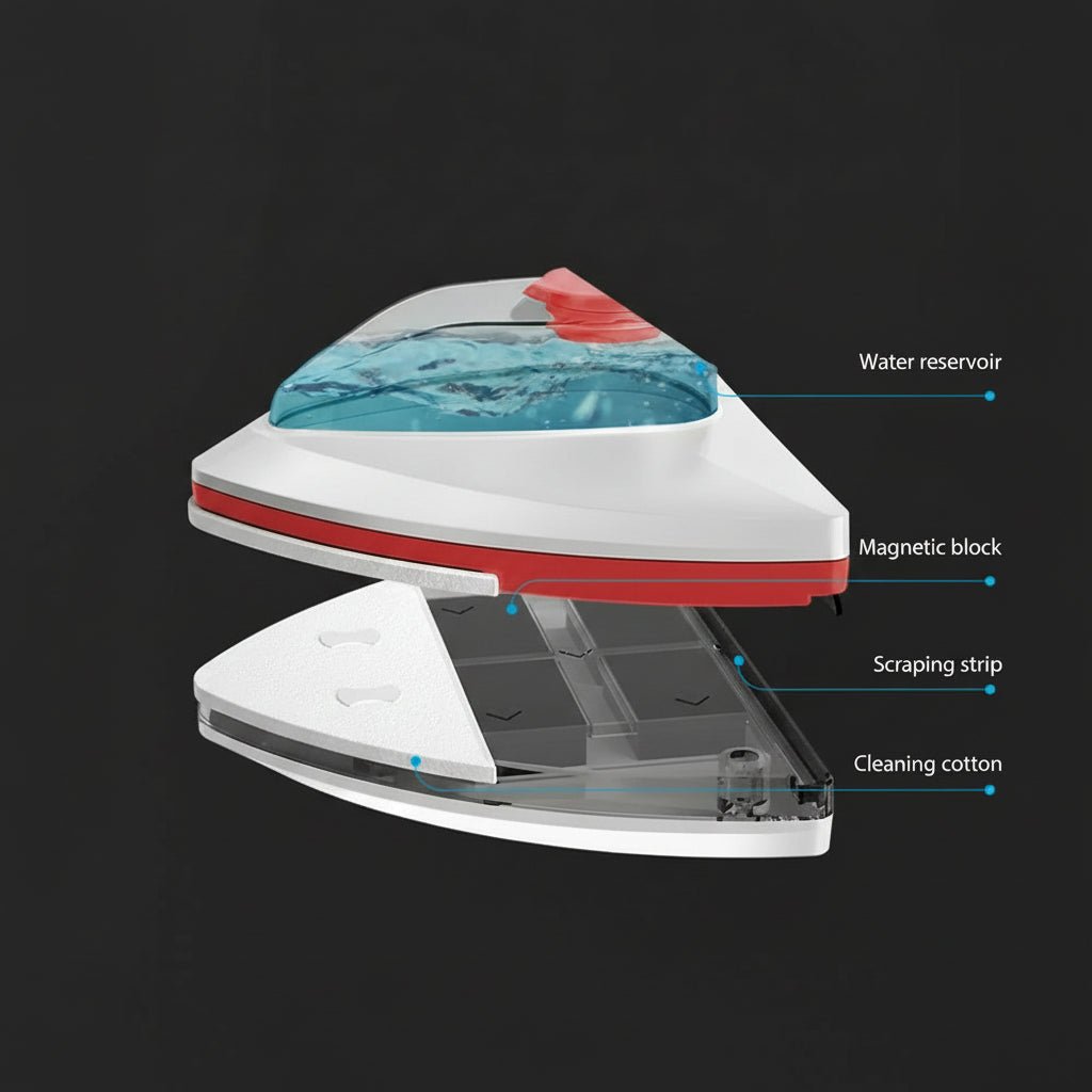 AQUAMAG Magnetic Dual-Sided Glass Cleaner and Water Channel