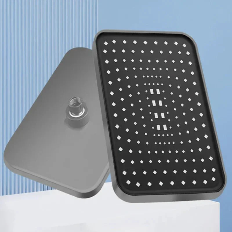 AQUELUX 360-Degree Adjustable Shower Head With Anti-Clog Nozzles