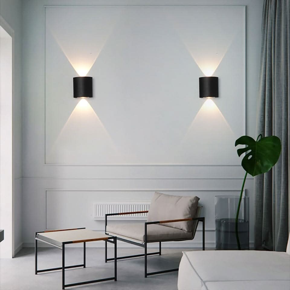 AstraGlow vanntett LED utendørs vegglampe med aluminium, energieffektiv