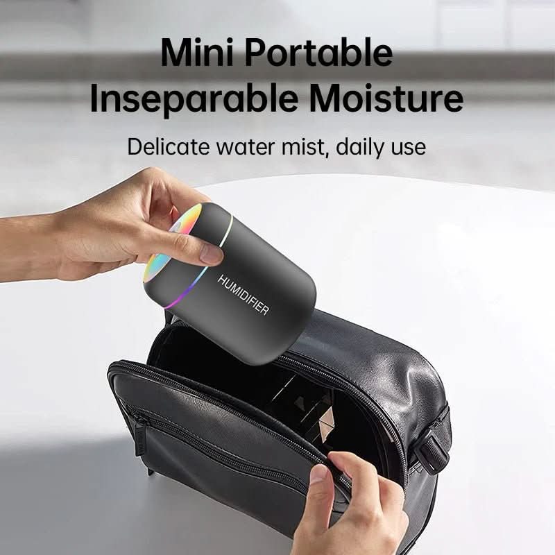 AromaMist Mini USB Humidifier Featuring LED Lighting 180ml
