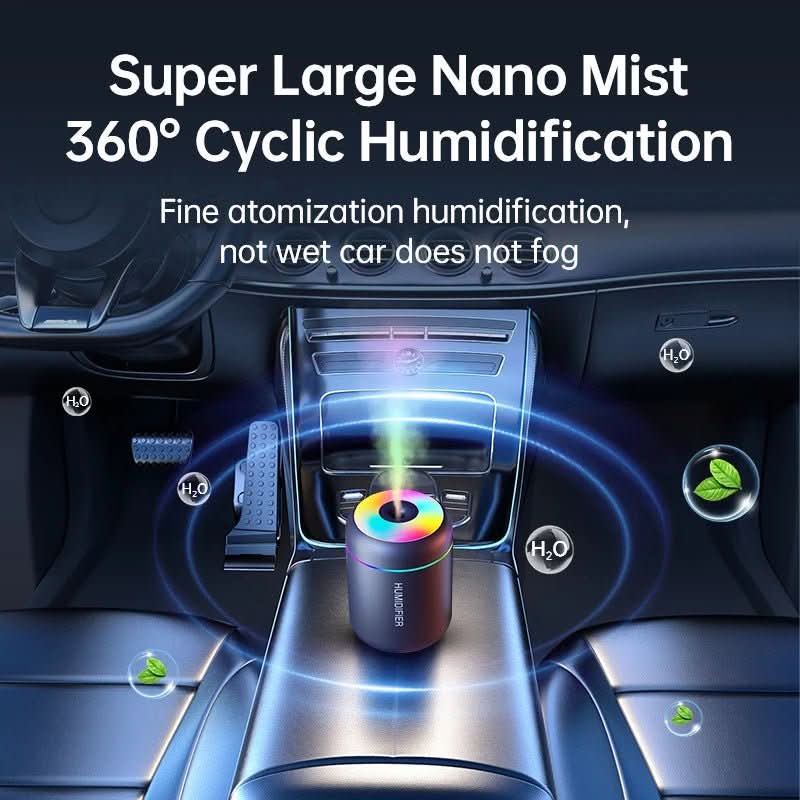 AromaMist Mini USB Humidifier Featuring LED Lighting 180ml