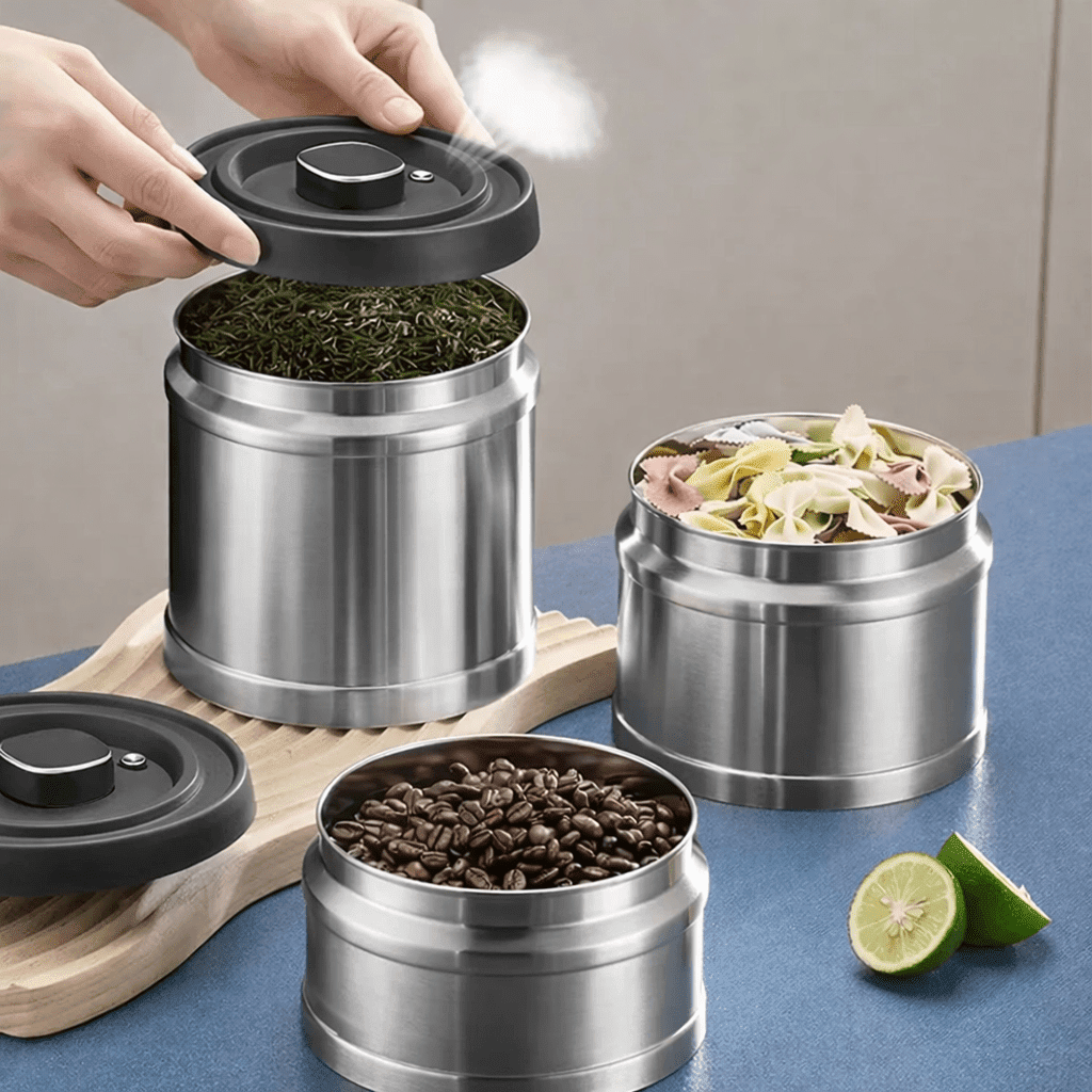 Sistema de Frescura Selado a Vácuo AROMAVAULT para Café e Alimentos Secos