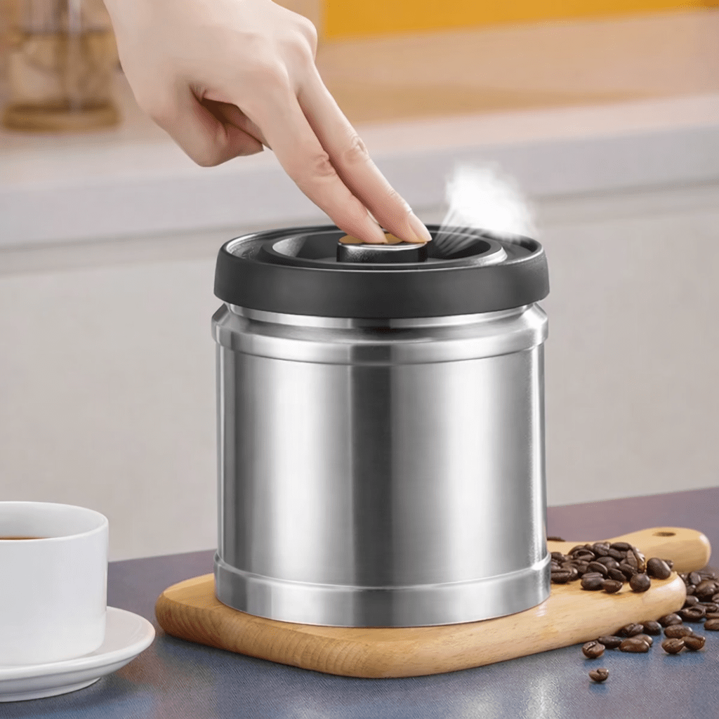 Sistema de Frescura Selado a Vácuo AROMAVAULT para Café e Alimentos Secos